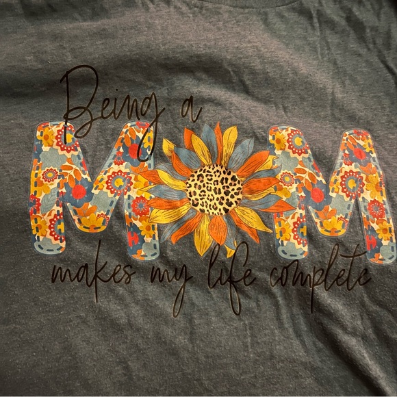 “Being a Mom Makes my Life Complete” Heather Blue Plus Size 3XL Bella Canvas - Picture 2 of 5